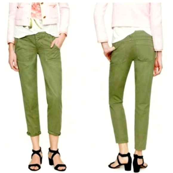 J. Crew Olive Green Cargo Scout Chino Pant 31377 - Picture 1 of 8